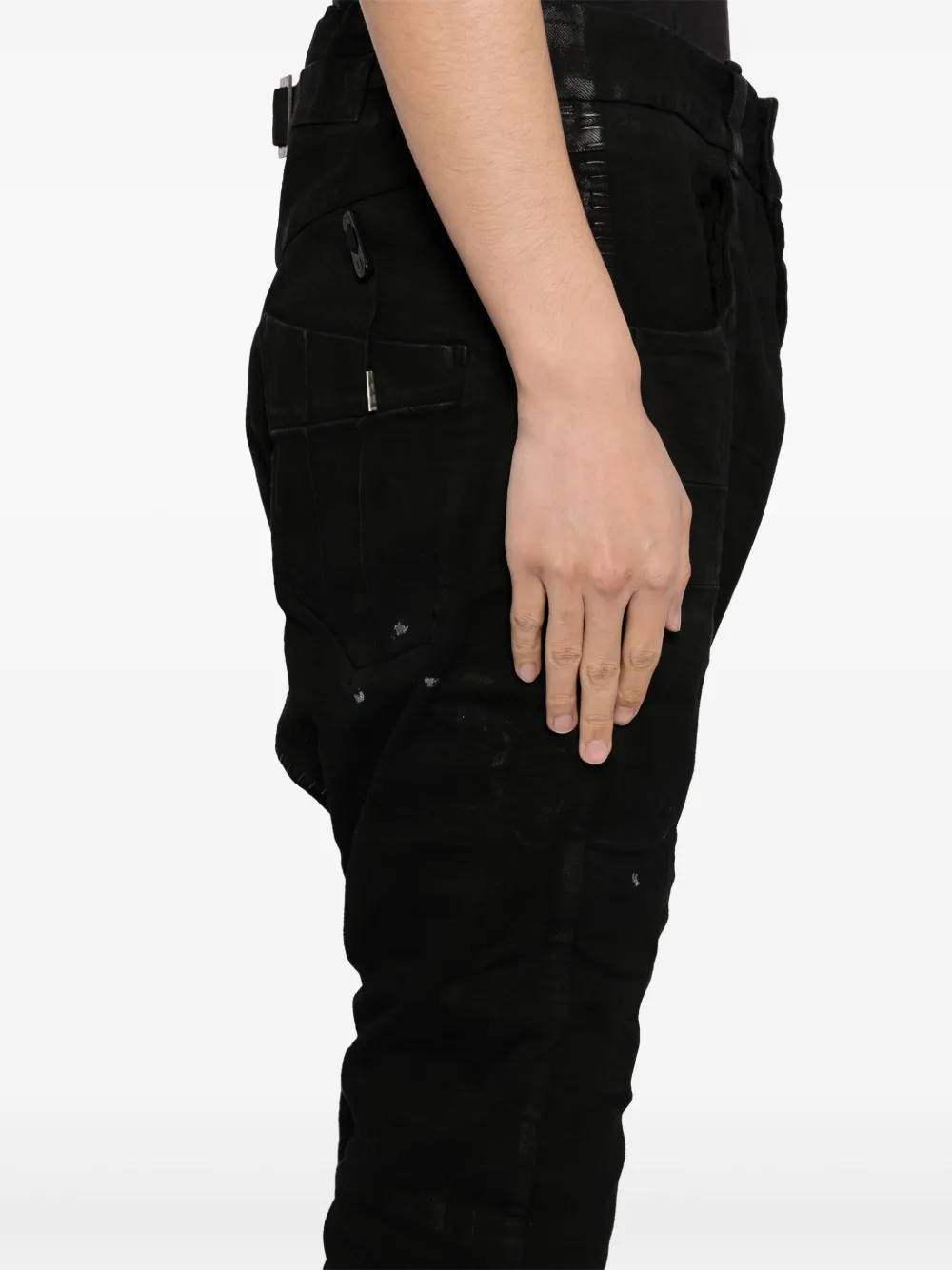 BORIS BIDJAN SABERI DROP-CROTCH TROUSERS