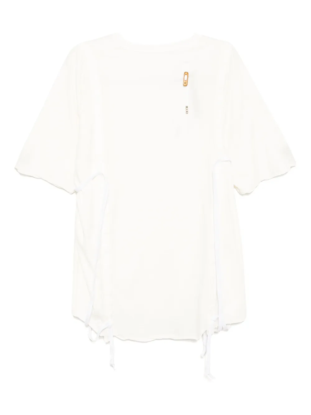 Boris Bidjan Saberi T-shirt met ronde hals - Wit