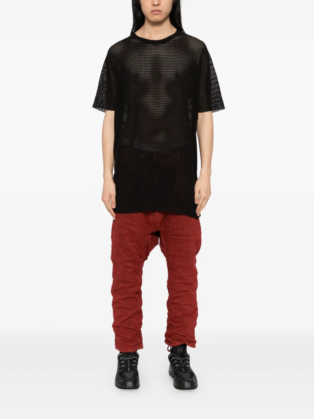 Boris Bidjan Saberi P15.1 BF jeans - Rood