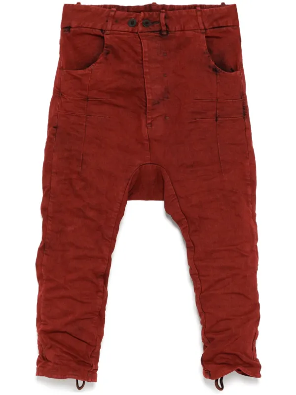 Boris Bidjan Saberi P15.1 BF Jeans | Red | FARFETCH