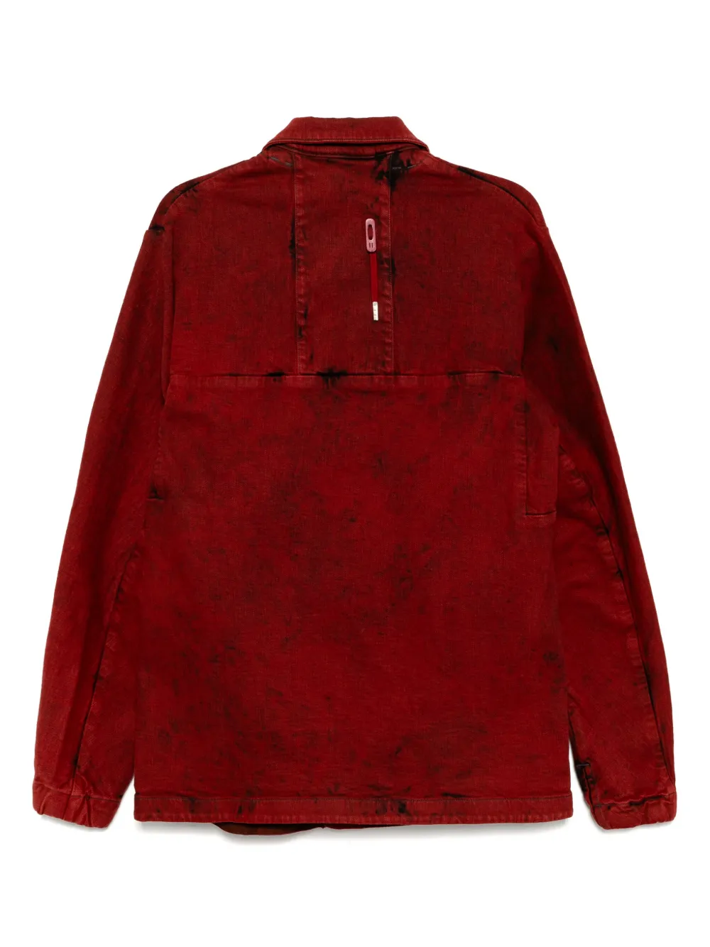 Boris Bidjan Saberi Denim shirtjack - Rood