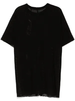 Yohji Yamamoto アシンメトリー Tシャツ | ブラック | FARFETCH JP