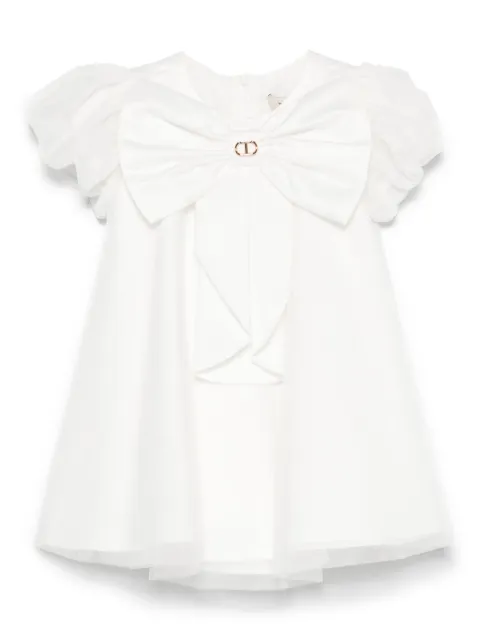 TWINSET Kids فستان مزين بربطة
