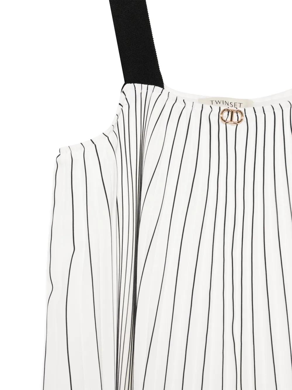 TWINSET Kids Geplooide jurk Wit