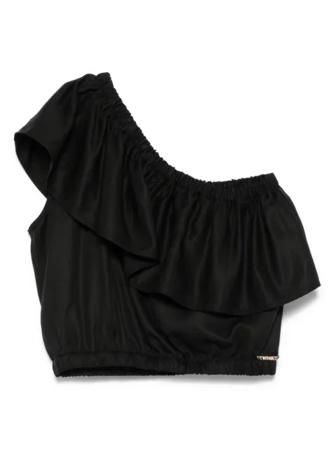TWINSET Kids top con hombro descubierto
