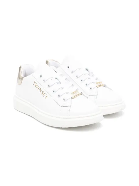 TWINSET Kids tenis con logo estampado