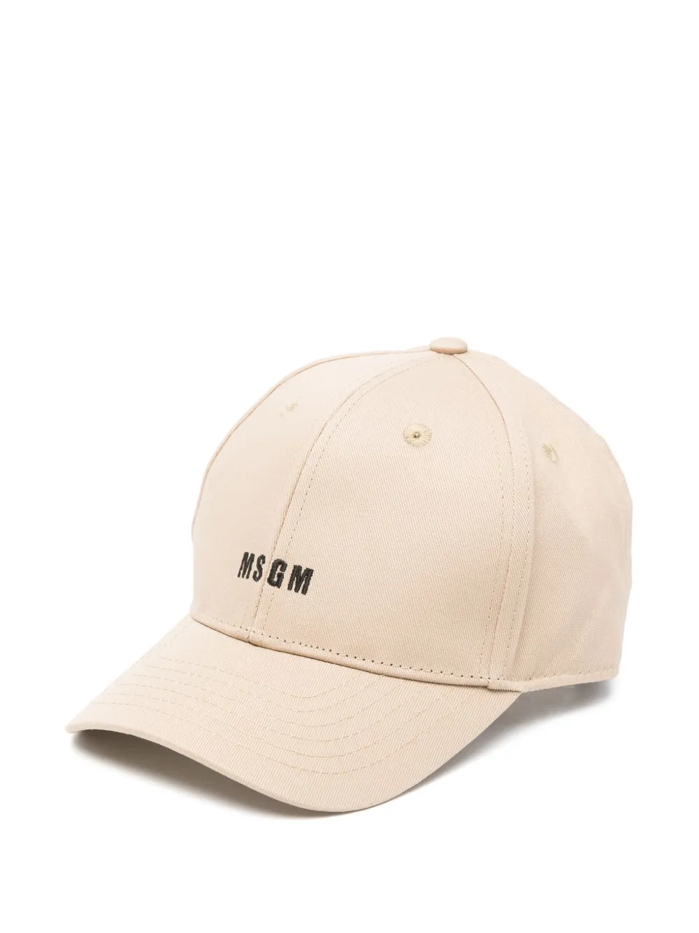 MSGM Kids Pet met geborduurd logo Beige