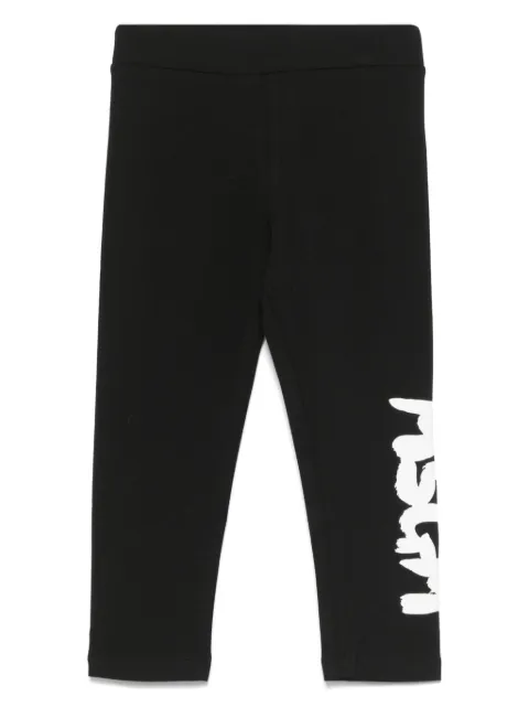 MSGM Kids leggins con logo estampado