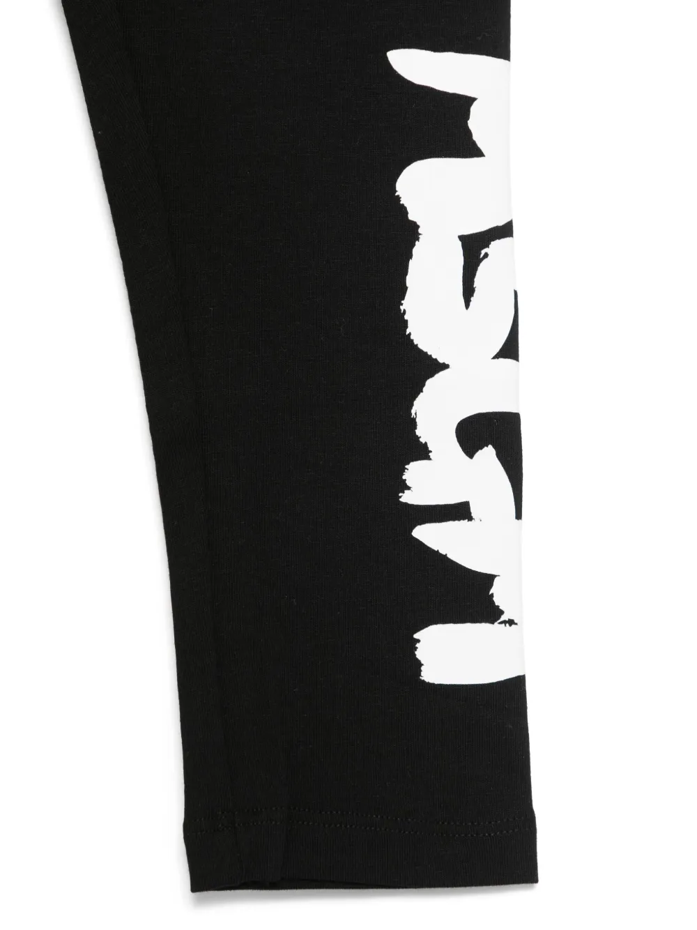 MSGM Kids Legging met logoprint Zwart