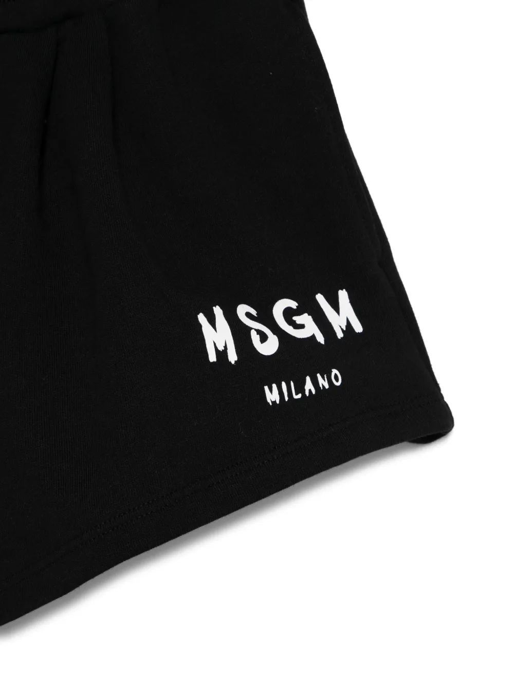 MSGM Kids Shorts met logoprint Zwart