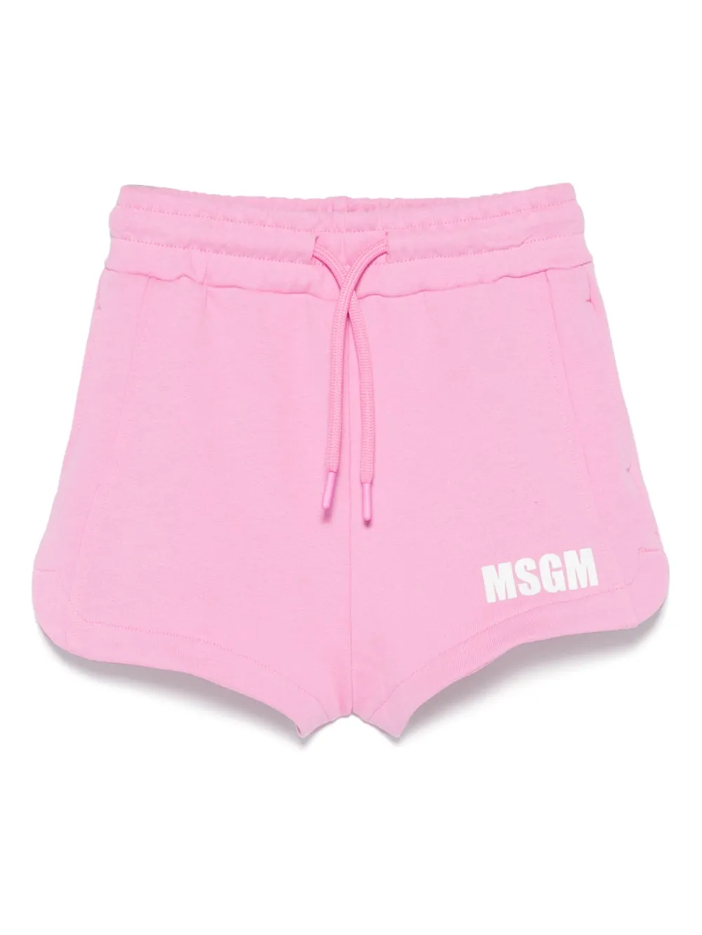 MSGM Kids Shorts met logoprint Roze
