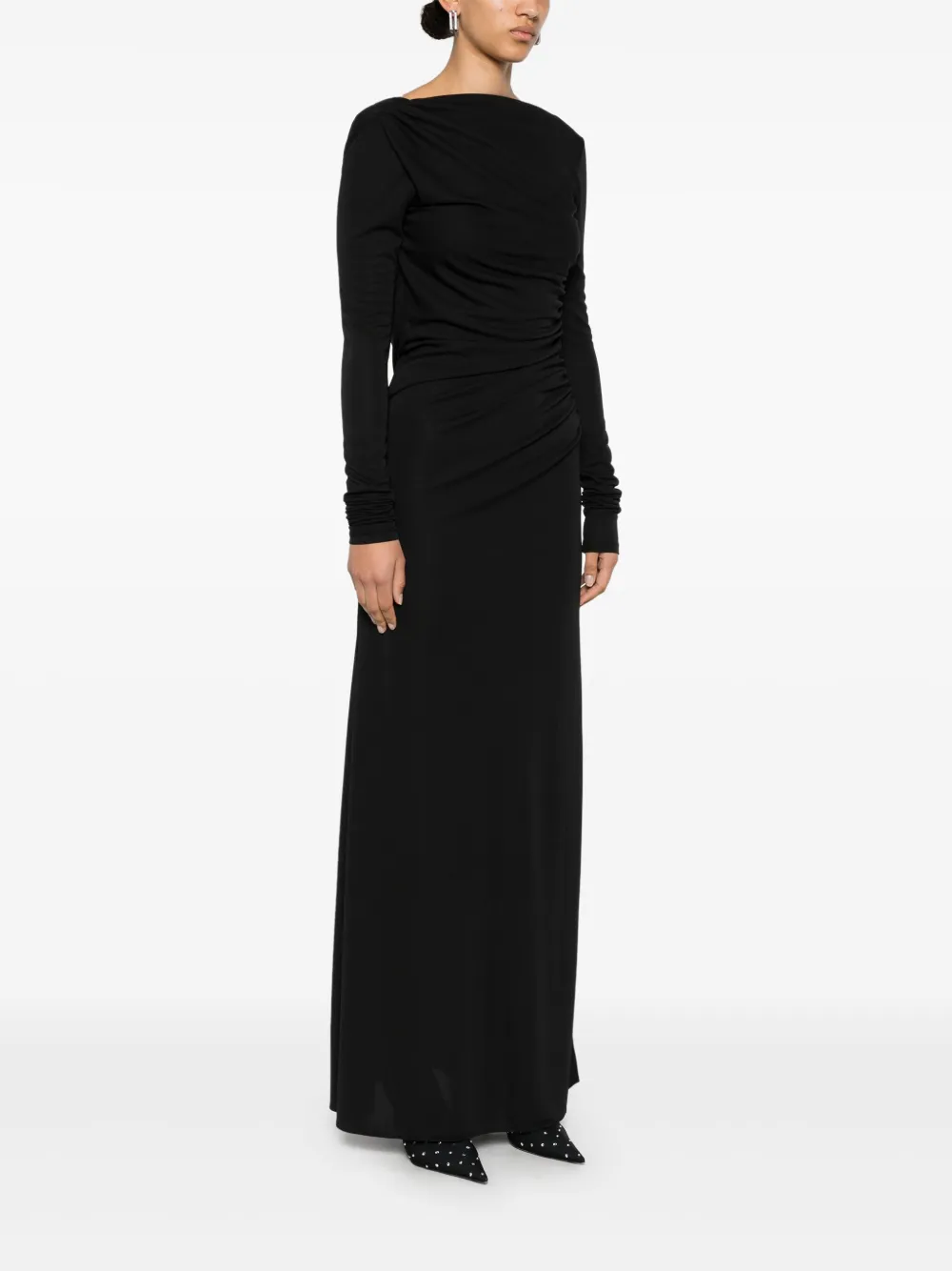 THE ANDAMANE Veronica maxi-dress Zwart