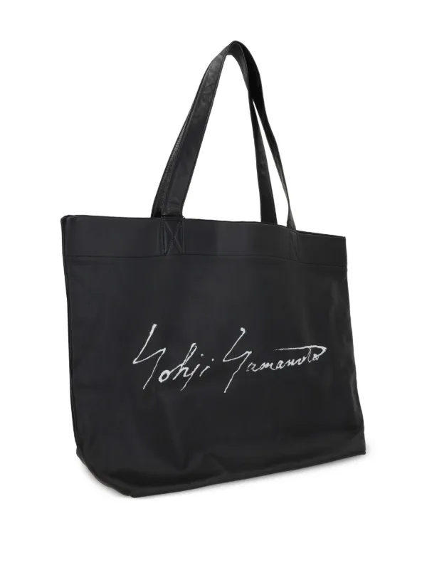Discord Yohji Yamamoto レザー トートバッグ | ブラック | FARFETCH JP