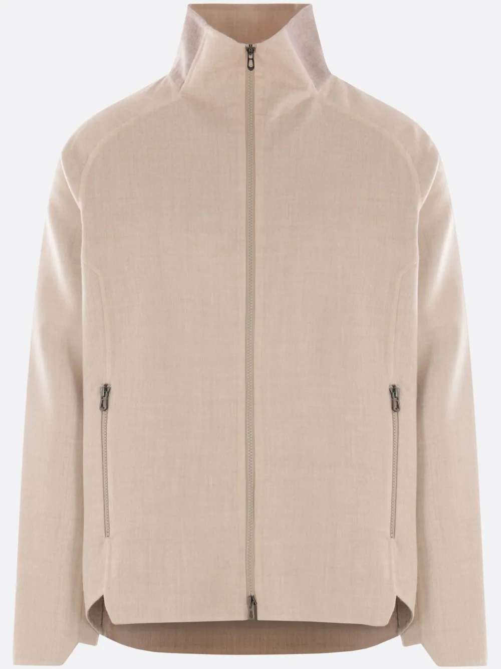 Sease Zip-up Bomber Jacket In Neutrals