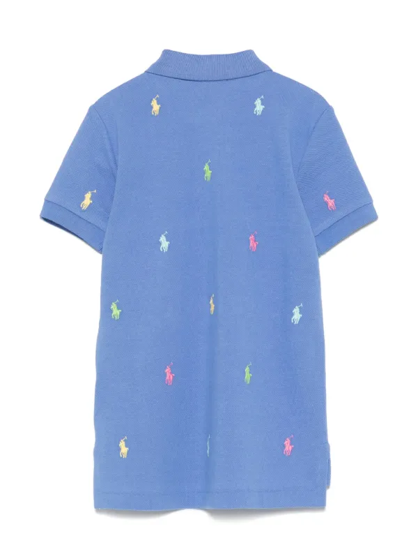 POLO RALPH LAUREN KIDS Camisa Polo Com Bordado Polo Pony | Azul