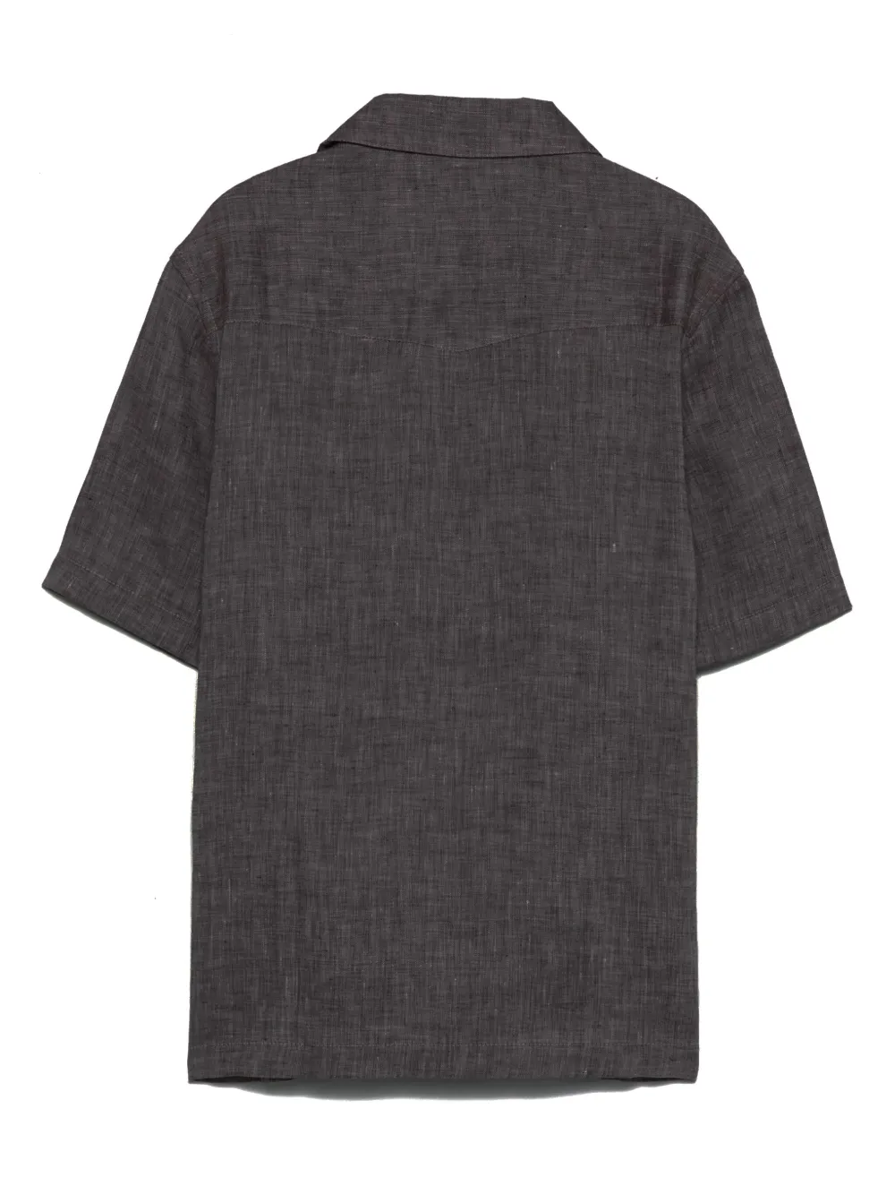 Brunello Cucinelli Kids Linnen shirt Bruin