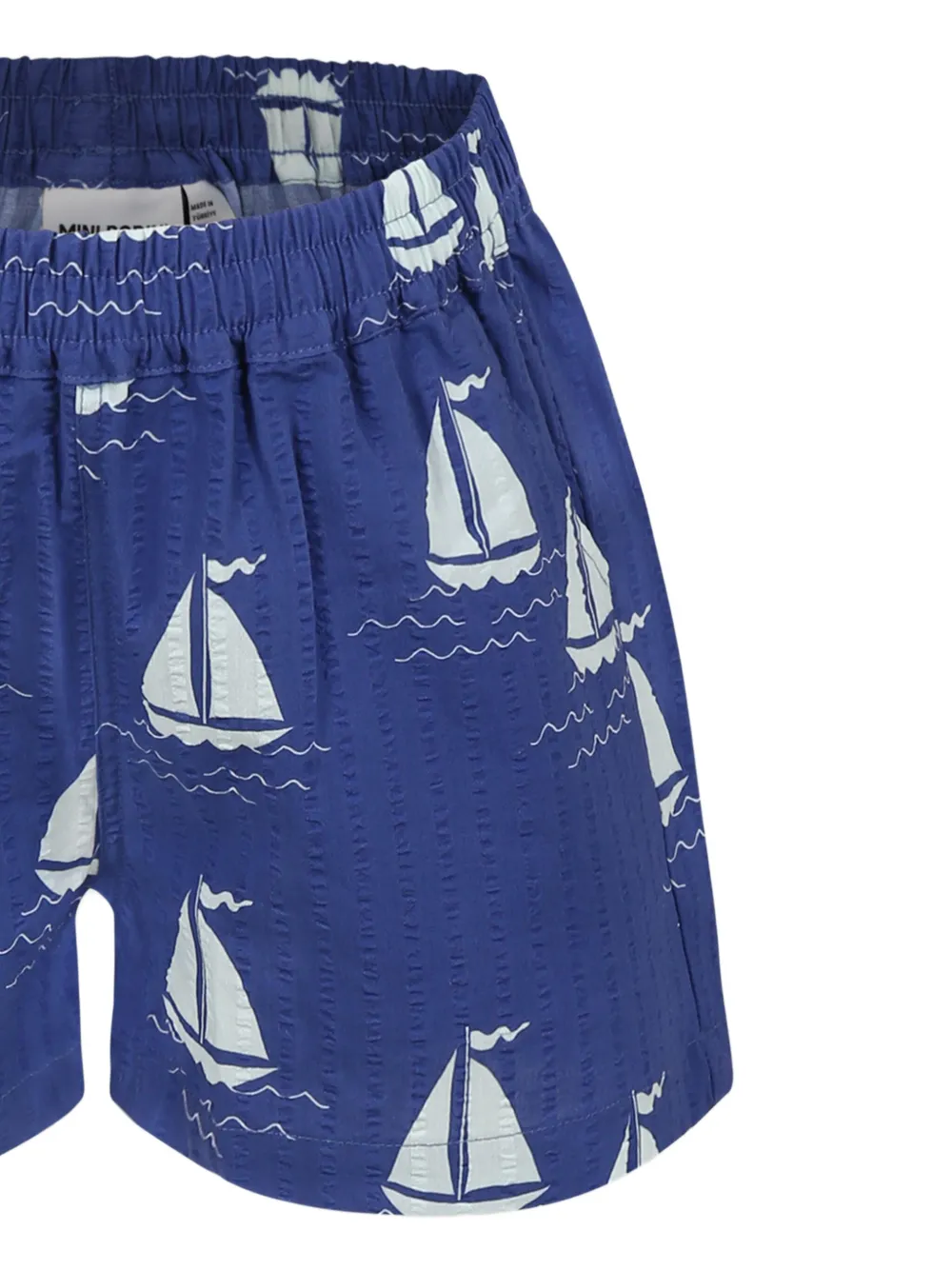 Mini Rodini Sailing Boats shorts Blauw