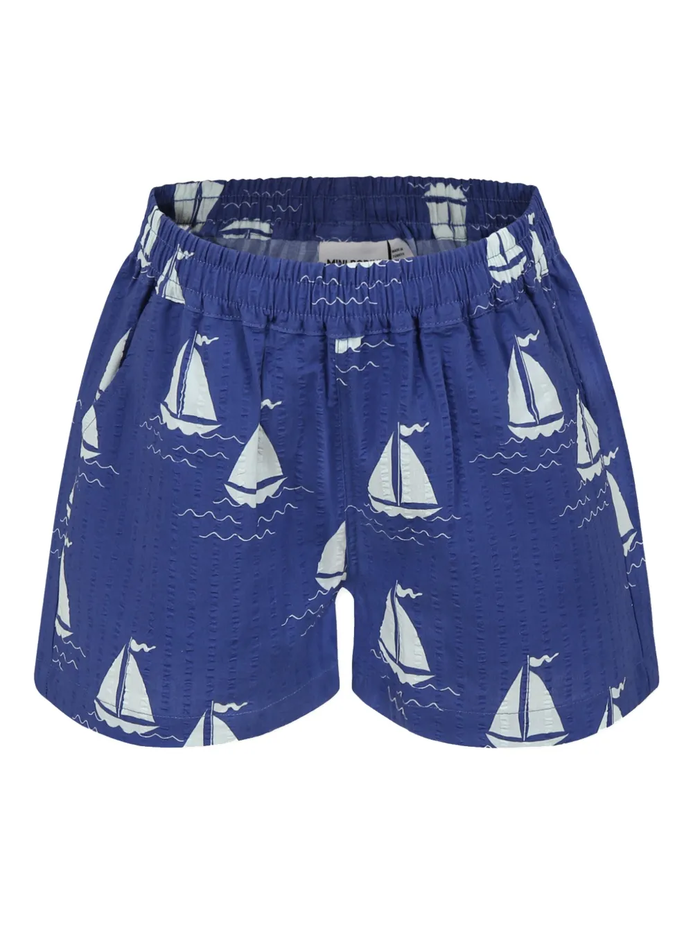 Mini Rodini Shorts Sailing Boats - Blu