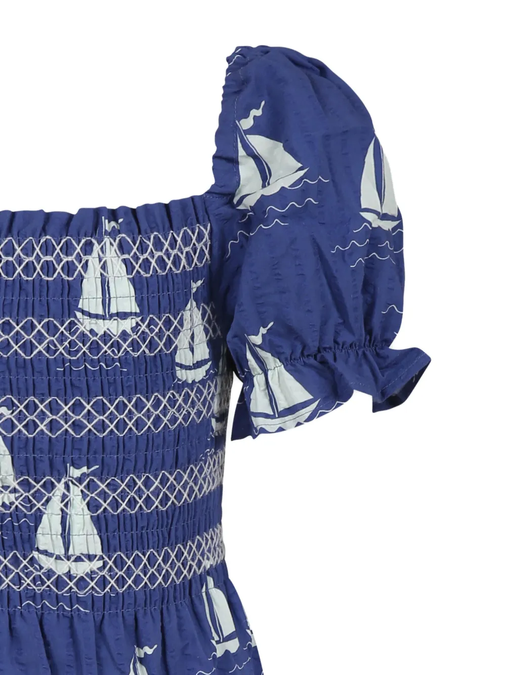 Mini Rodini Sailing Boats jurk Blauw