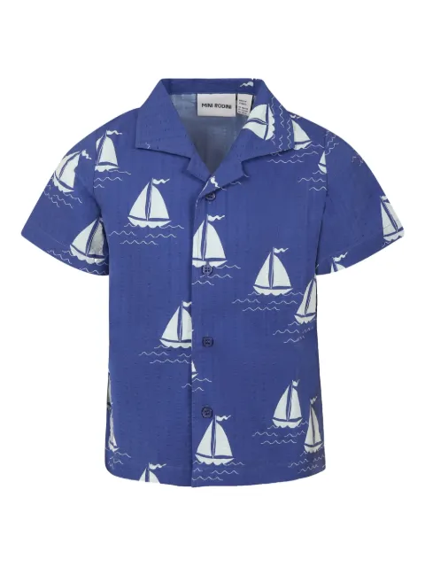 Mini Rodini camisa Sailing Boats