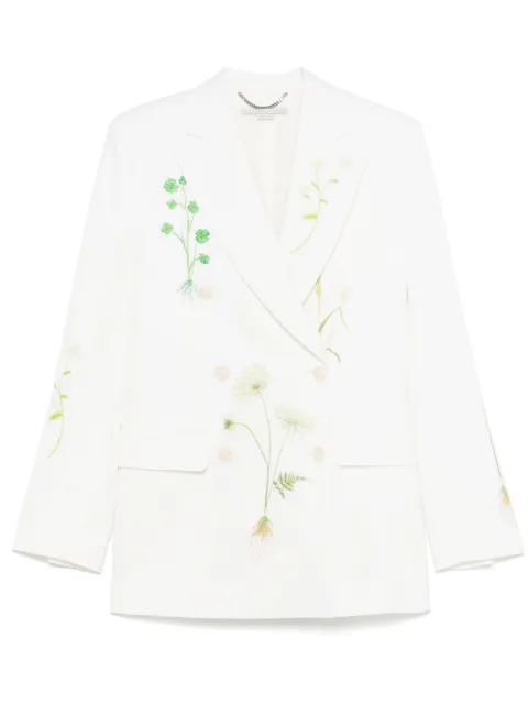 Stella McCartney blazer con bordado floral