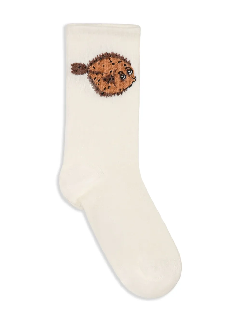 Mini Rodini Twee paar sokken met bootprint Oranje