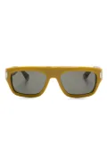 Saint Laurent Eyewear rectangle-frame sunglasses - Yellow