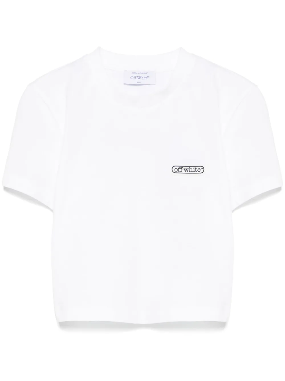 Off-White T-shirt met logopatch Wit
