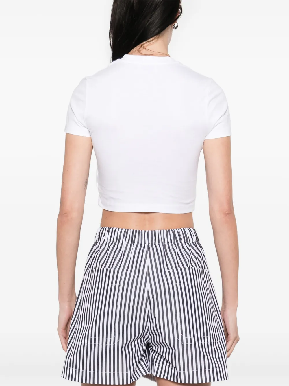 Off-White T-shirt met logopatch Wit