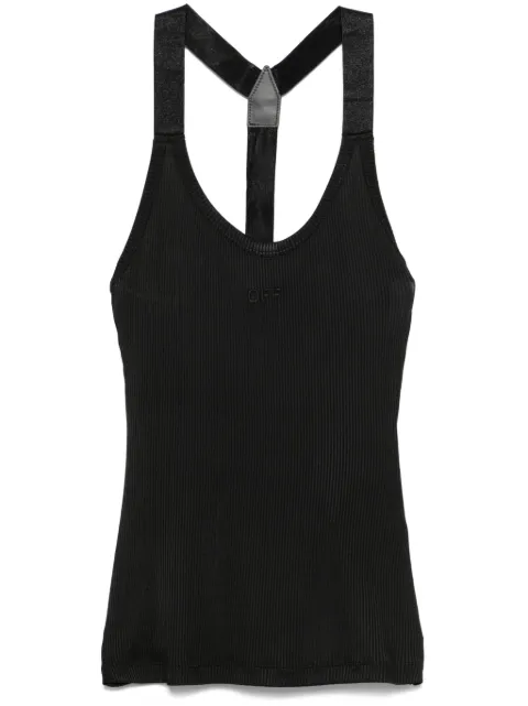 Off-White ribbed tank top