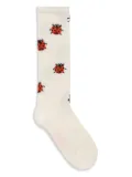 Mini Rodini knee-length socks - White