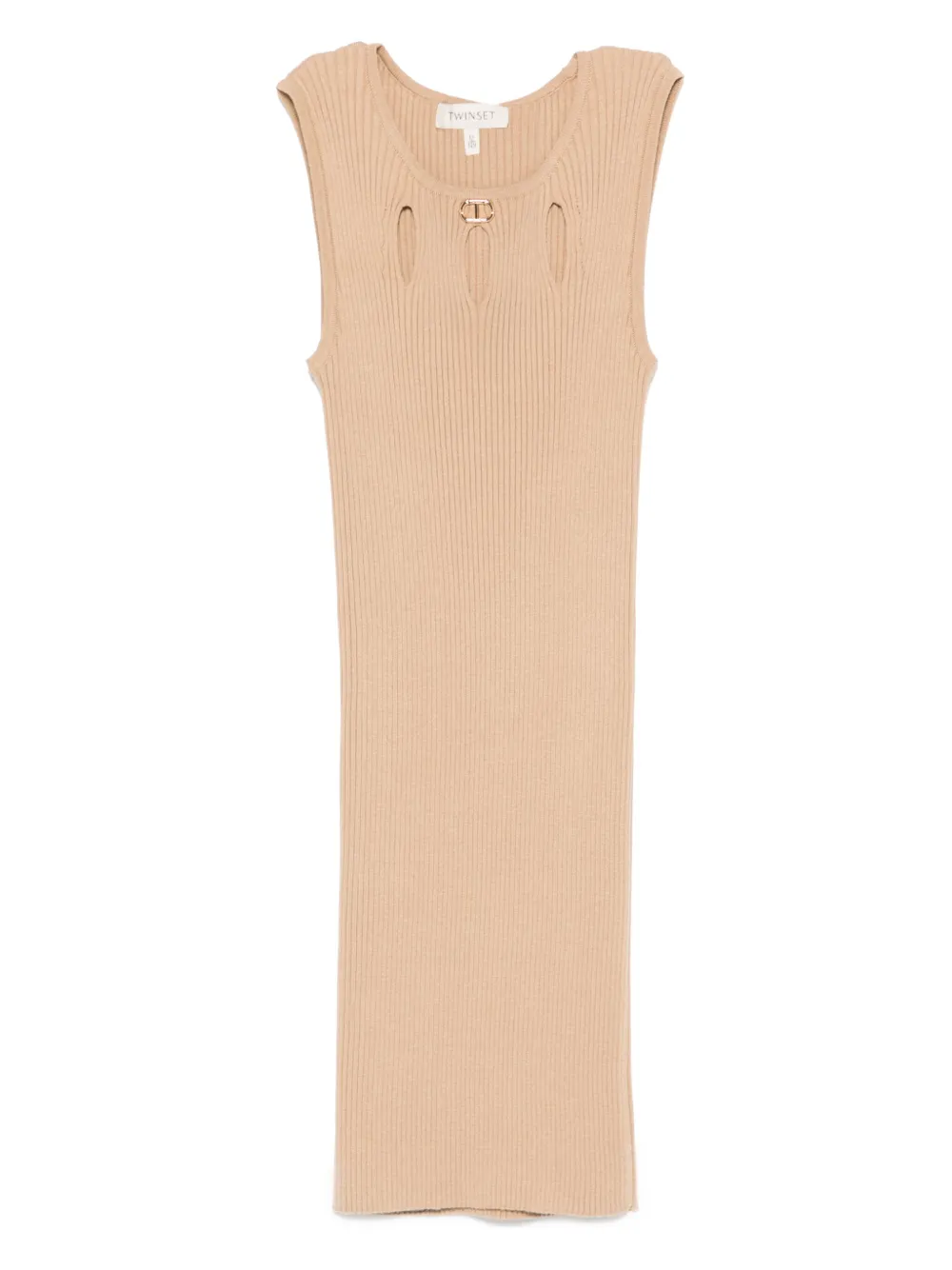 TWINSET Kids Uitgesneden jurk Beige