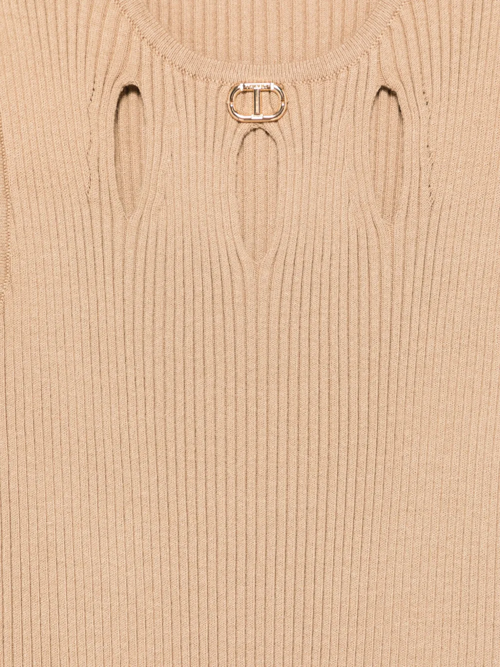 TWINSET Kids Uitgesneden jurk Beige