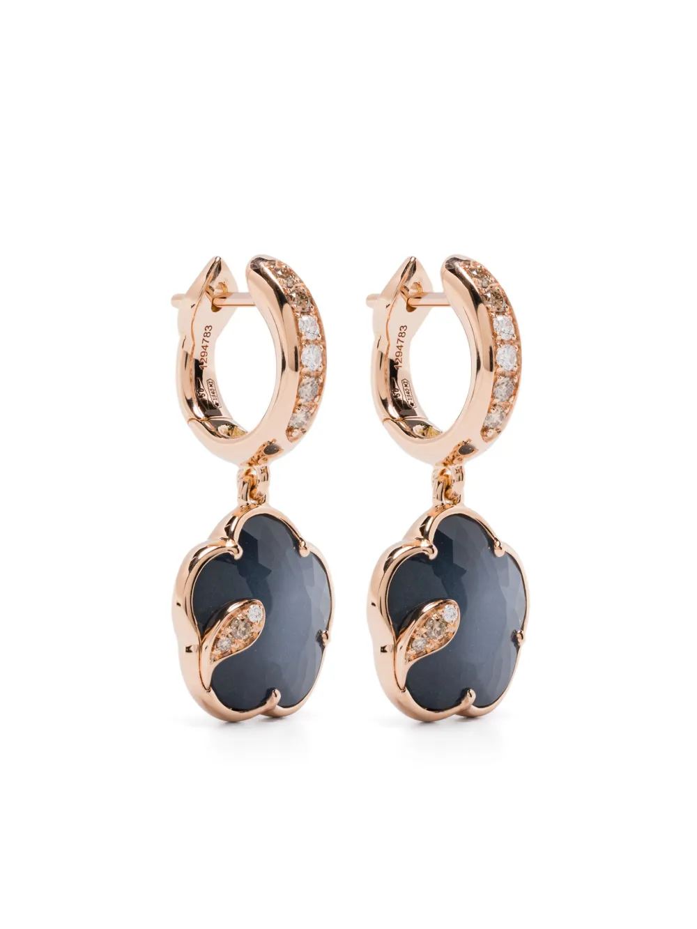 Pasquale Bruni aretes Petit Joli Lunaire en oro rosa de 18kt con diamantes | rosado | Image 1