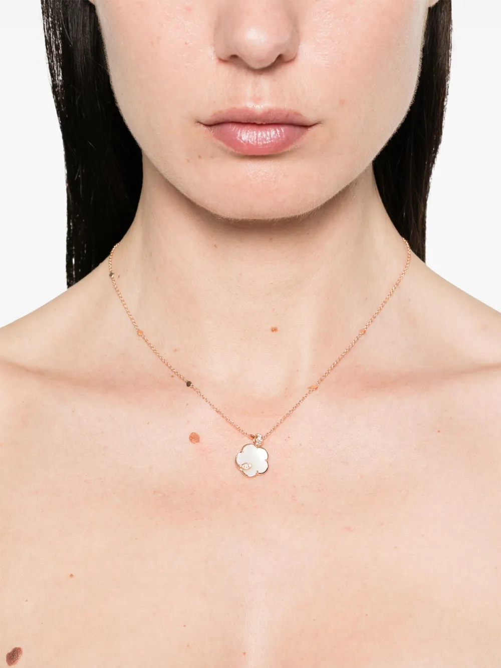 Pasquale Bruni Collana Petit Joli Lunaire in oro rosa 18kt con perle e diamanti | Image 2