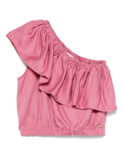TWINSET Kids top con hombro descubierto