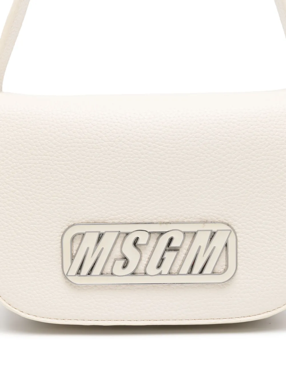 MSGM Kids Schoudertas met logoplakkaat Beige