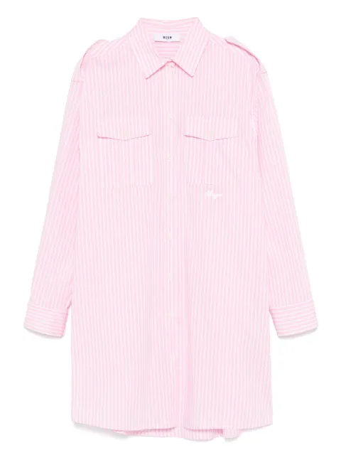 MSGM Kids poplin shirt dress