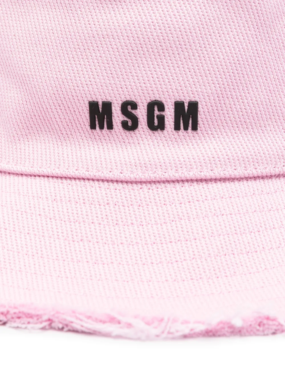 MSGM Kids Hoed met geborduurd logo - Roze