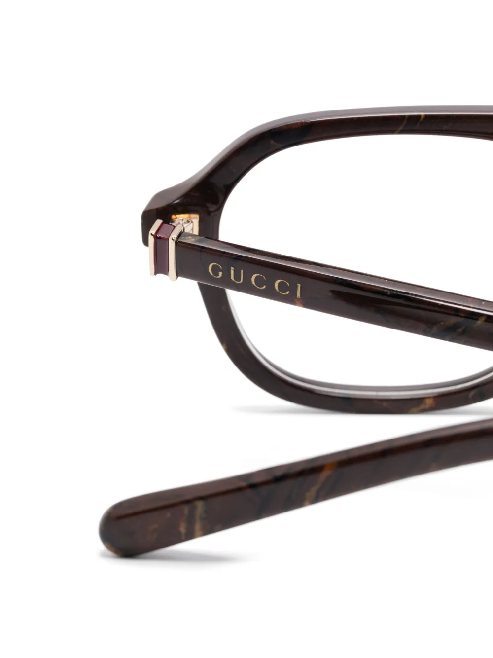 Gucci Eyewear Bril met vierkant montuur Bruin