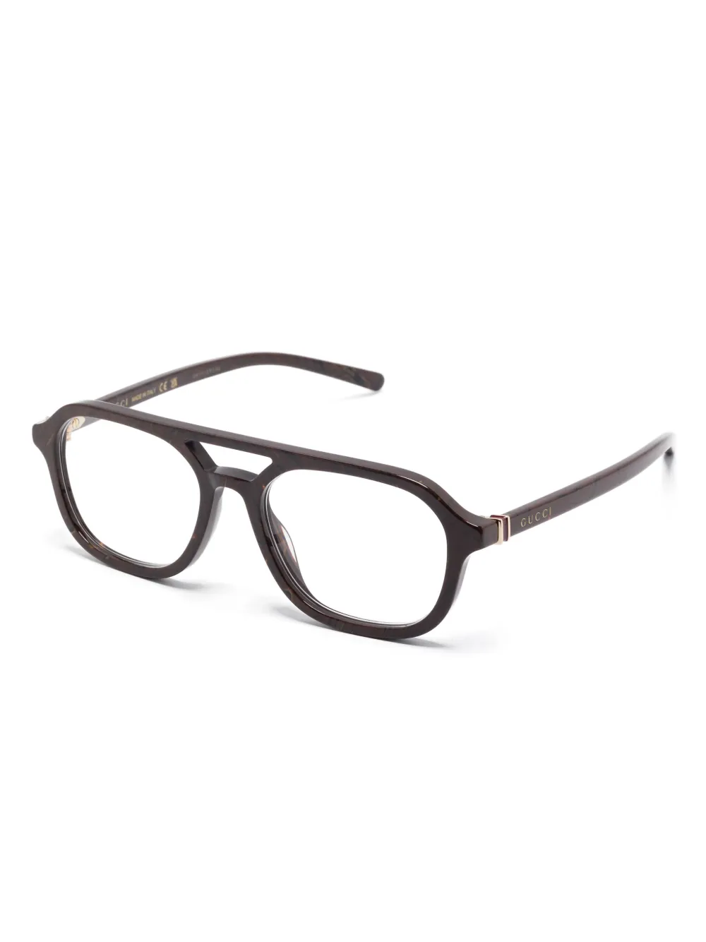 Gucci Eyewear Bril met vierkant montuur - Bruin