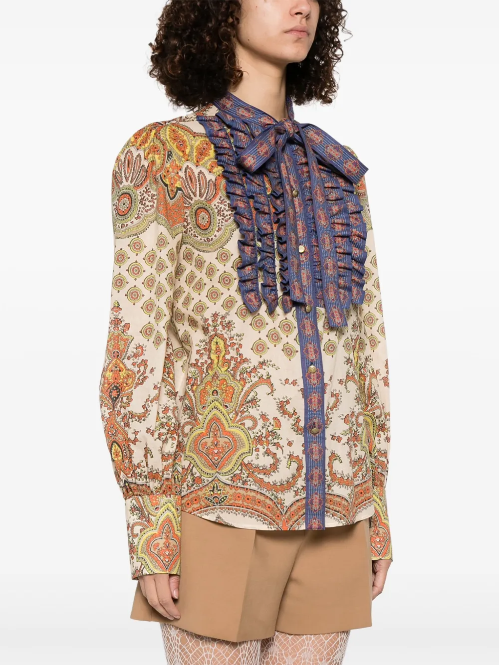 Valentino Garavani Blouse met geometrische print Beige