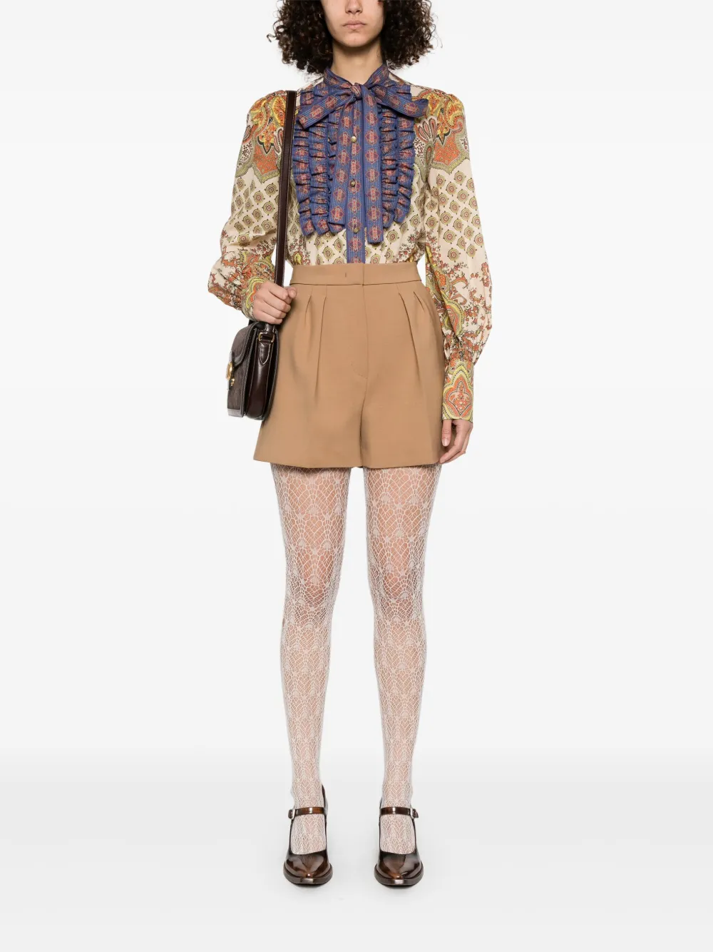 Valentino Garavani Blouse met geometrische print - Beige