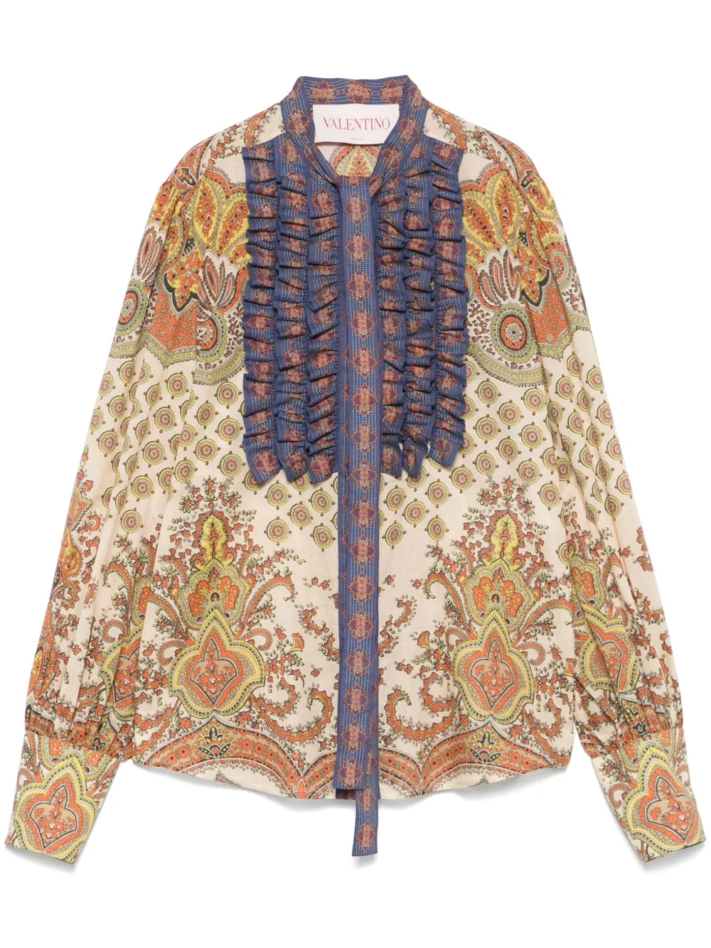 Valentino Garavani Blouse met geometrische print Beige