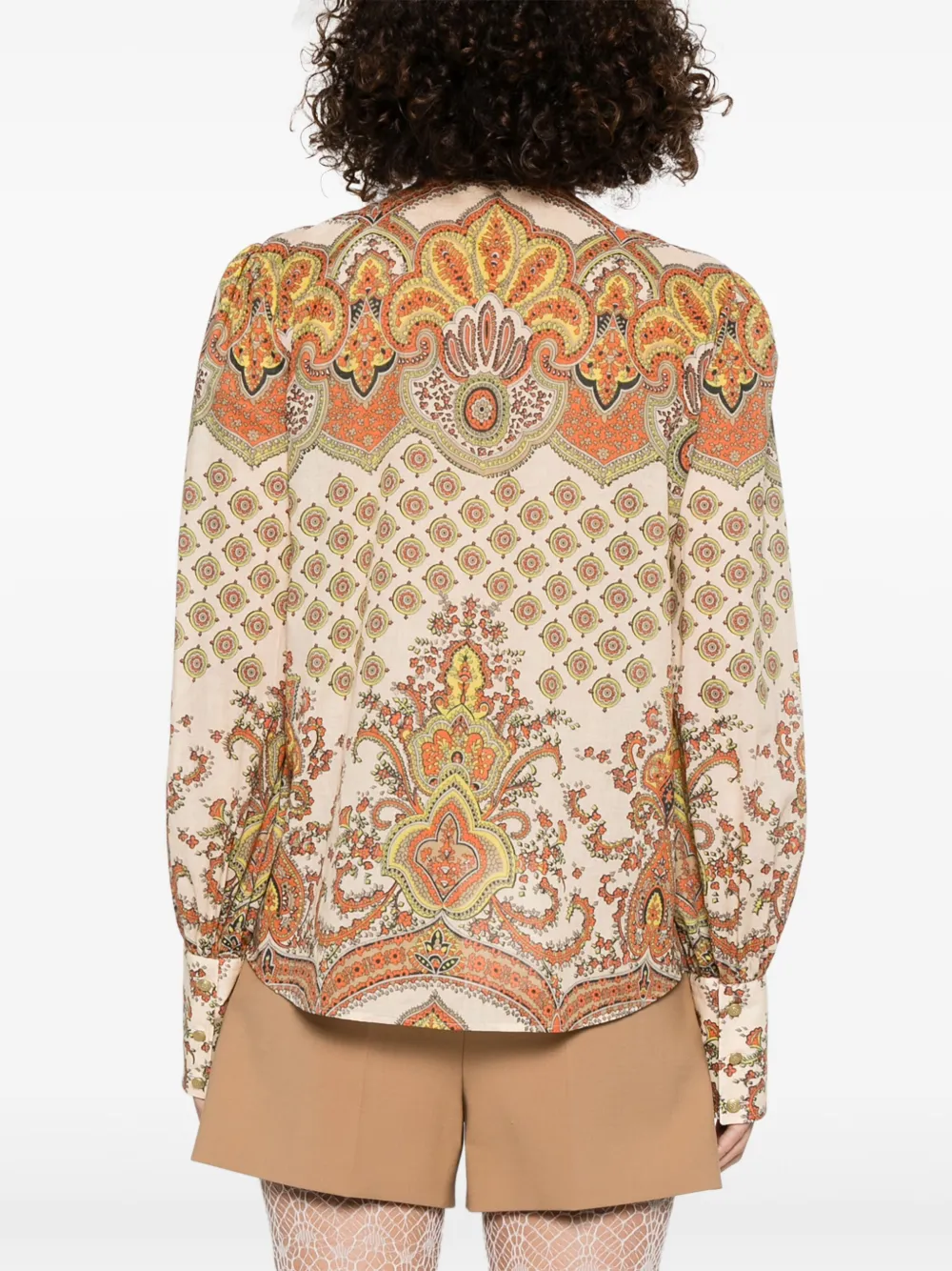 Valentino Garavani Blouse met geometrische print Beige