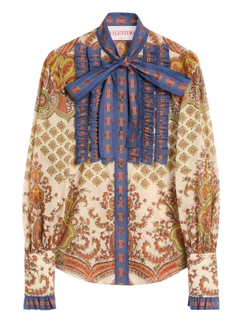 Valentino Garavani メダグリオーニ ヴォヤージュ イマジネール シャツ - ニュートラル Valentino Garavani メダグリオーニ ヴォヤージュ イマジネール シャツ - ニュートラル