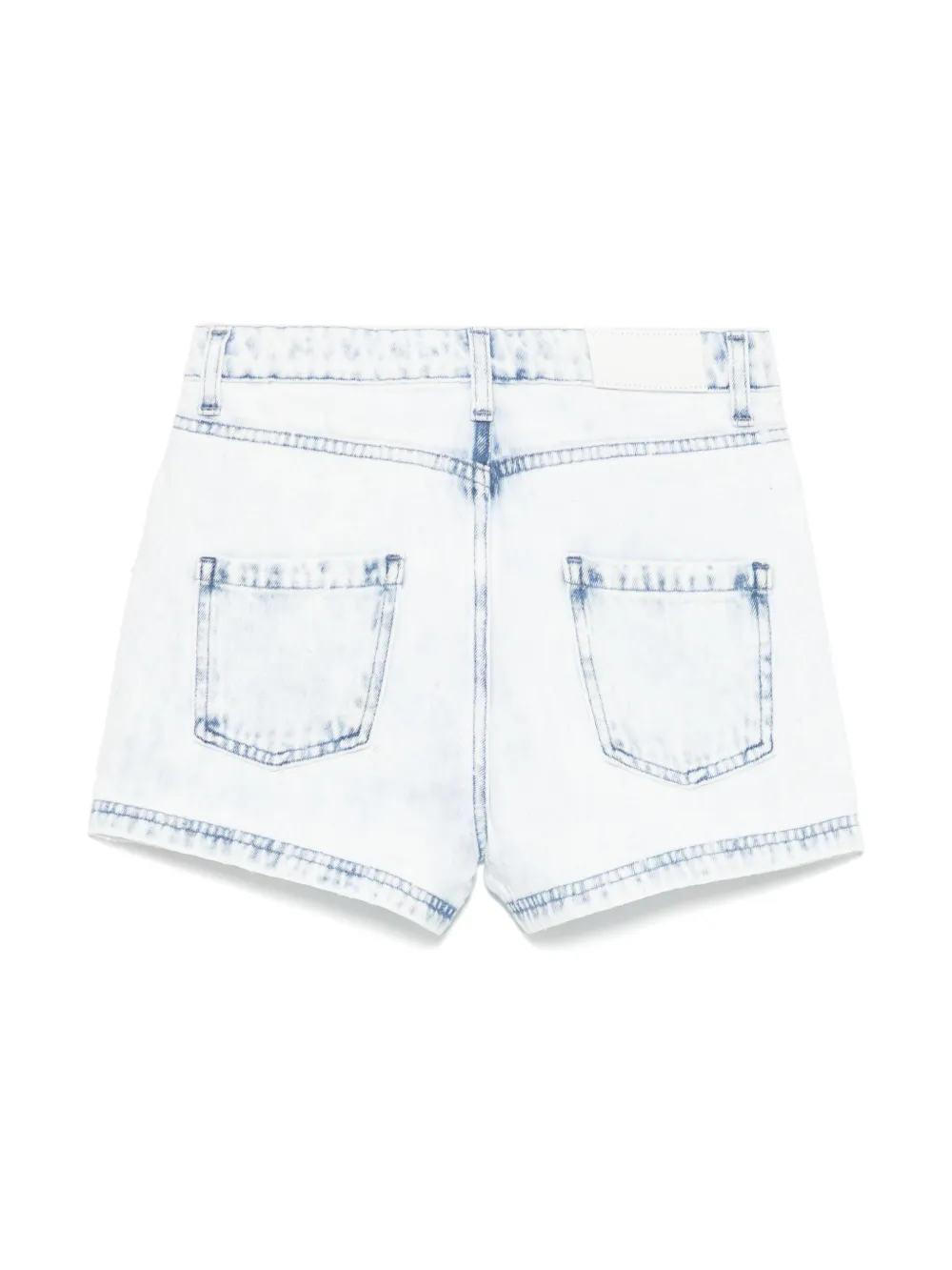 MSGM Kids Gerafelde shorts - Blauw