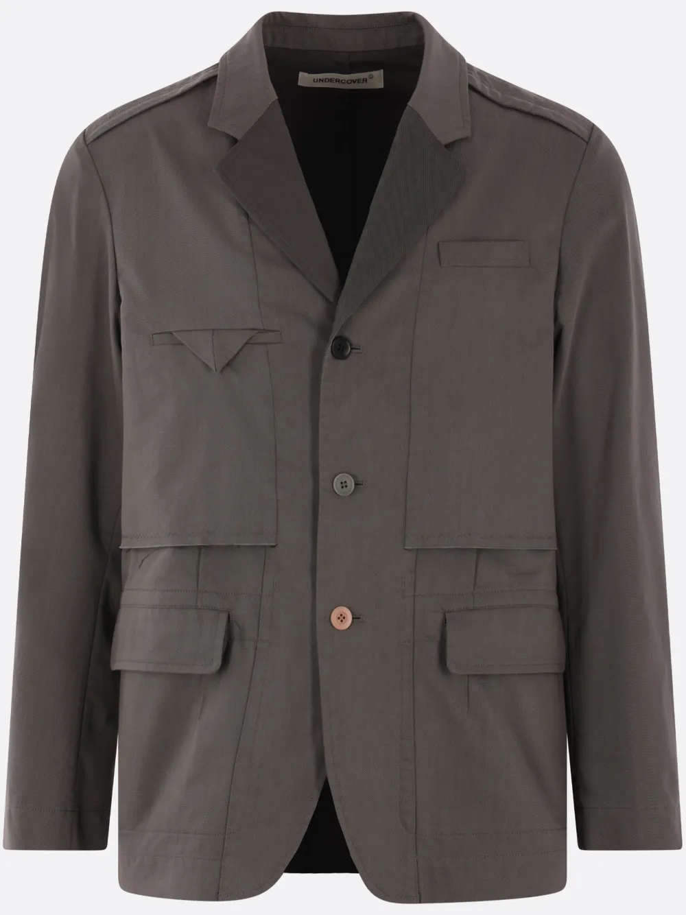 Undercover Single-breasted Jacket In Grey