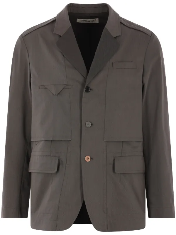 Undercover single-breasted Jacket | Grey | FARFETCH JO