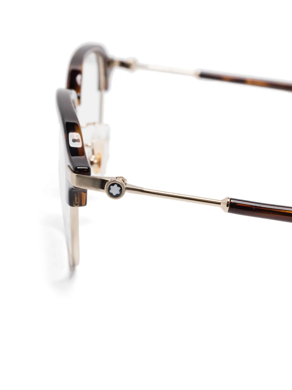 Montblanc Bril met vierkant montuur Bruin